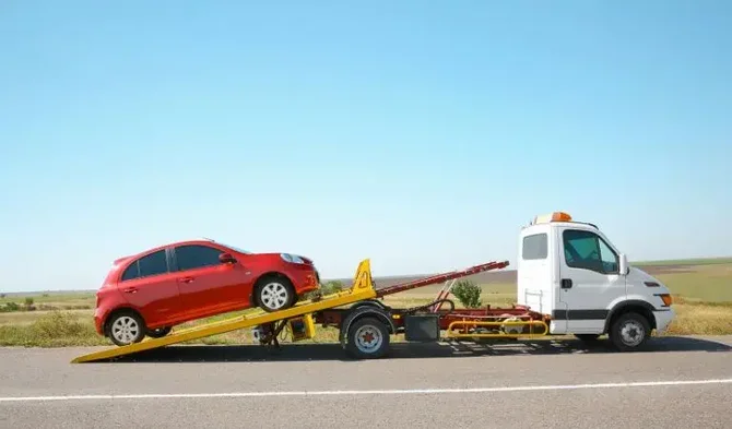 Objetivo grúas rápidas en autopista